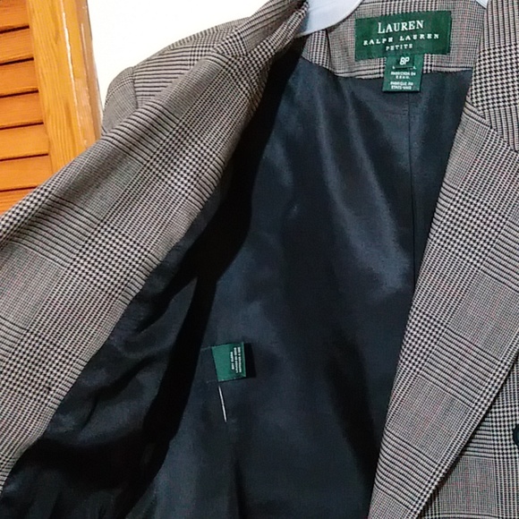 Designer blazer Ralph Lauren made in USA size 8P - Picture 8 of 8